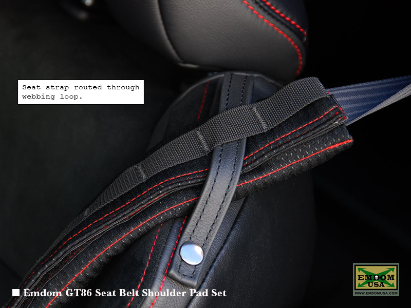 Emdom Gt86 Seat Belt Shoulder Pad Set 2 Pads In A Additional Detail Photos